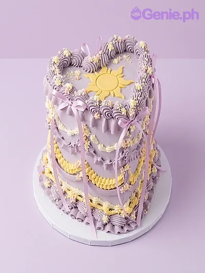 Rapunzel Heart Cake