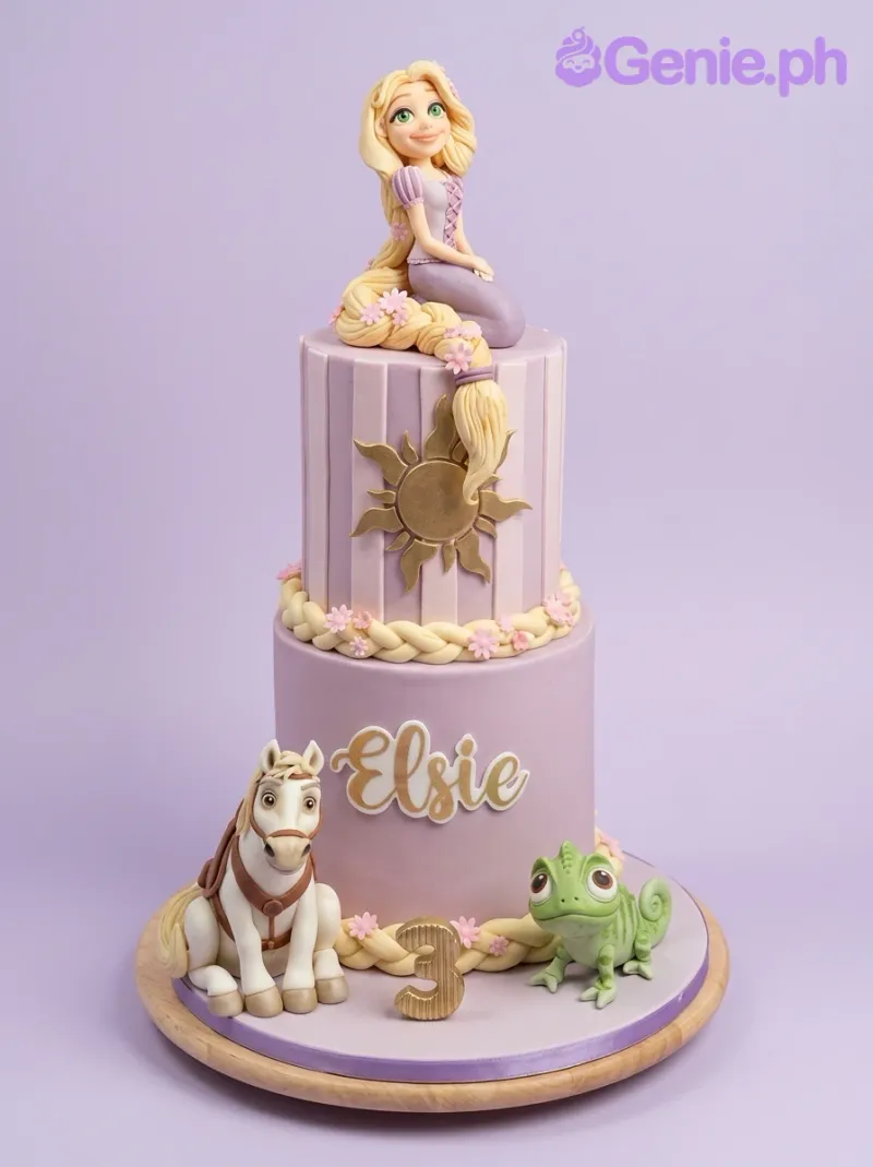 Rapunzel Tangled Horse Cake Design