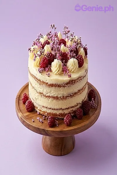Raspberry Naked Cake