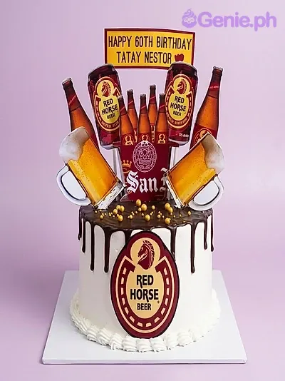 Red Horse Beer Birthday Cake