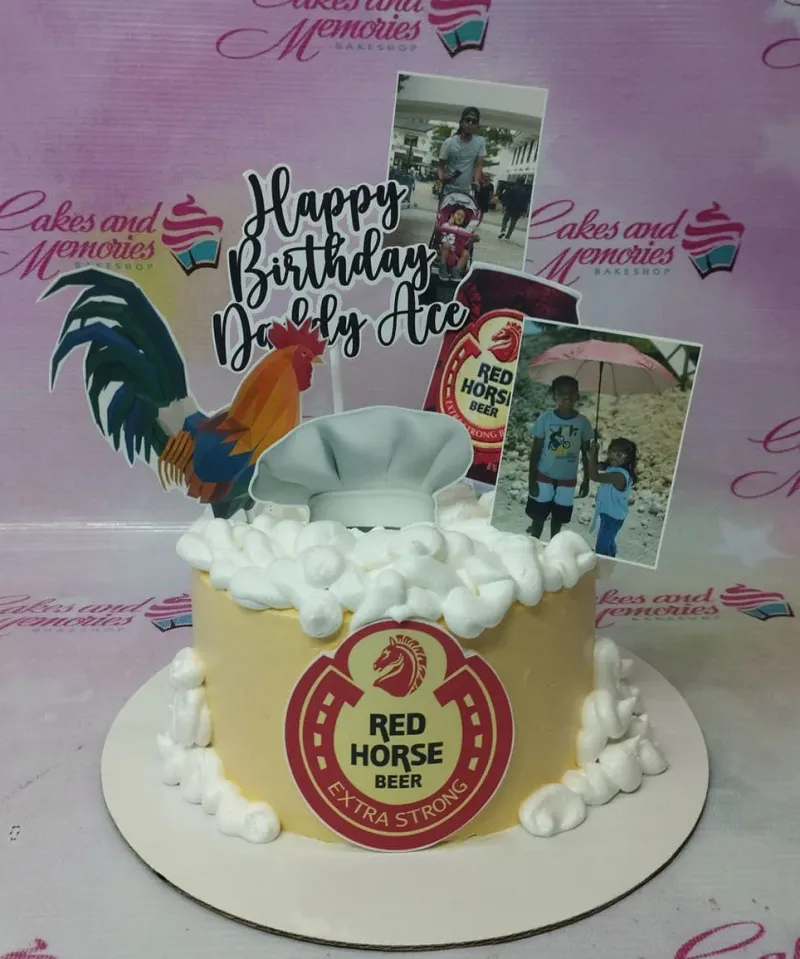 Red Horse Beer Chef Cake Design