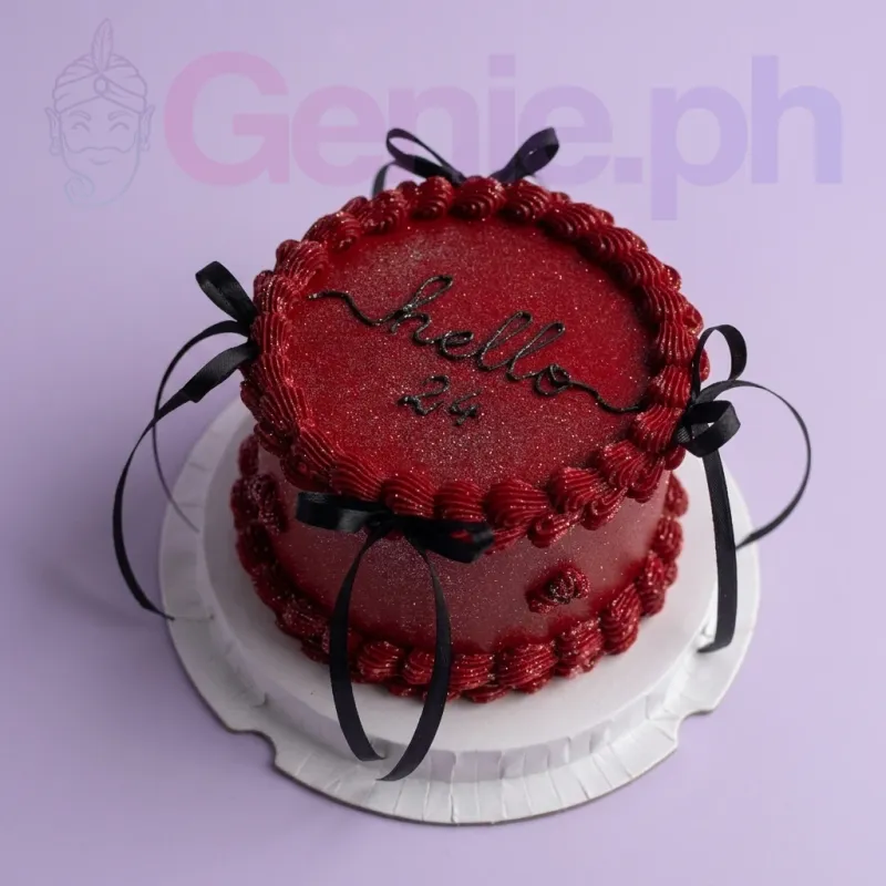 Red Minimalist Cake