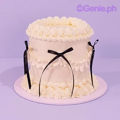 Ribbon Minimalist Cake