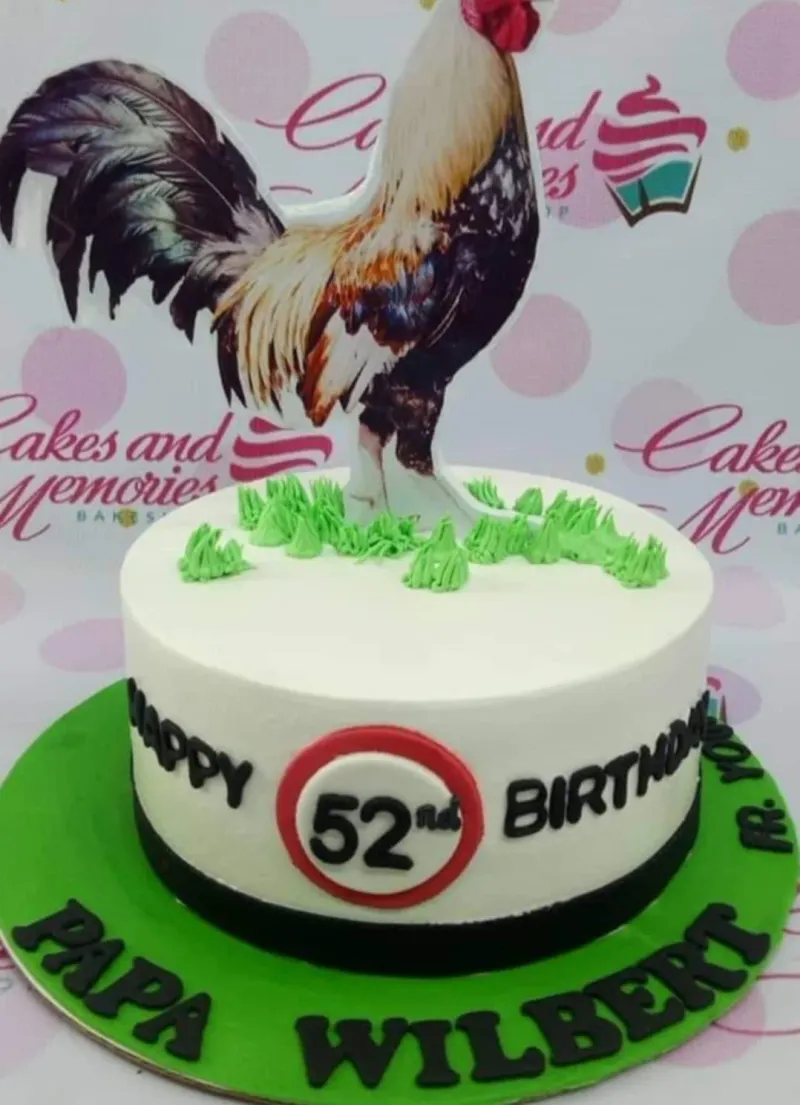 Rooster Birthday Cake