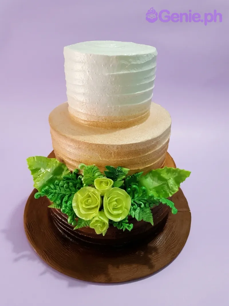 Rustic Floral Garden Cake Design