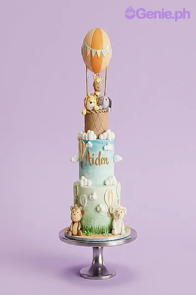 Safari Hot Air Balloon Cake