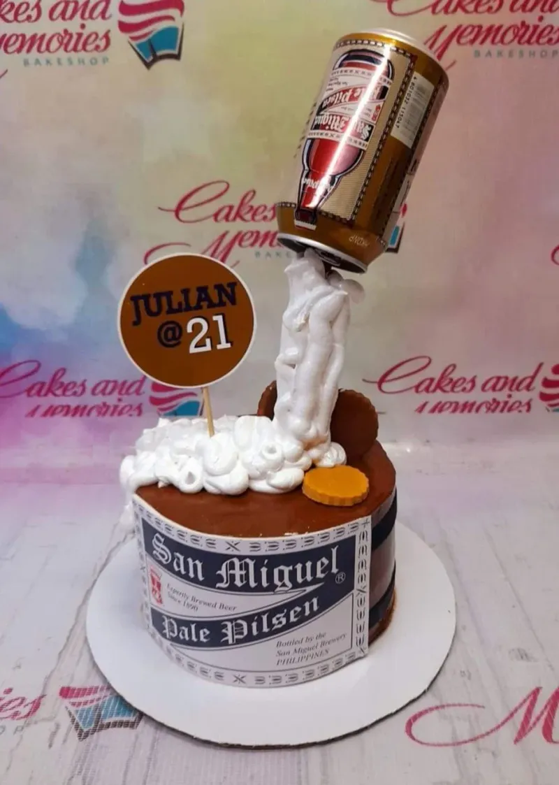San Miguel Beer Drinks Cake Design