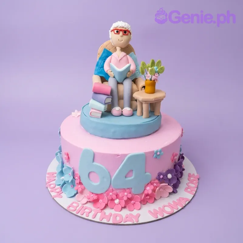 Senior Citizen Women Cake Design