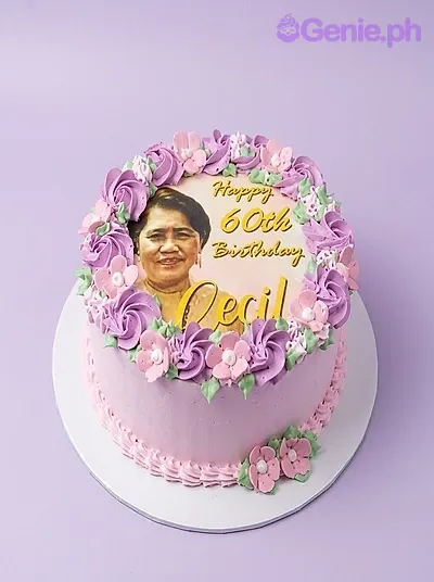Senior Floral Cake