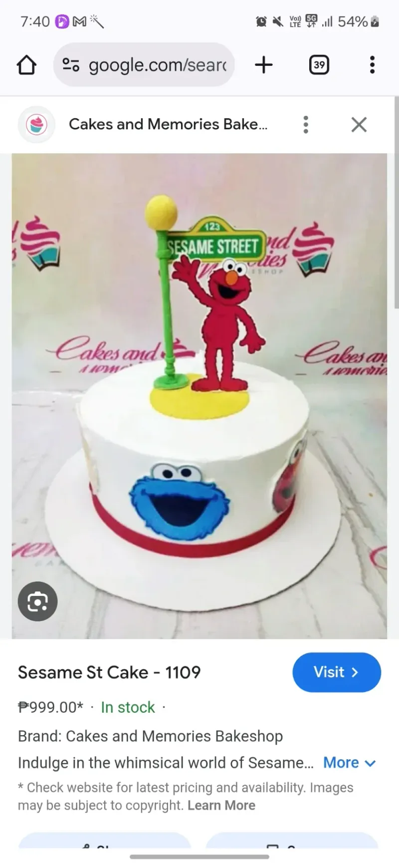Sesame Street Cake