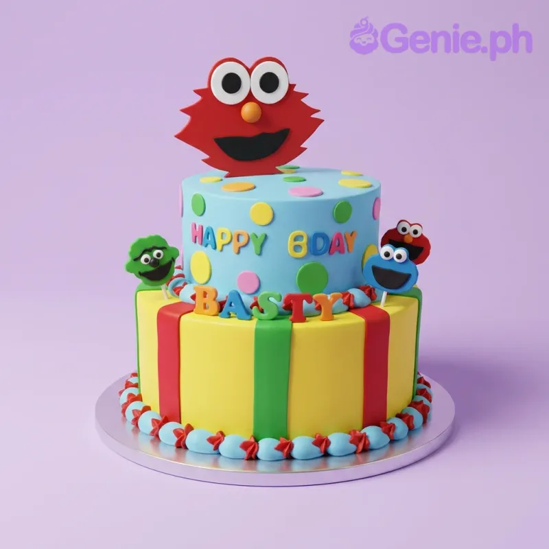 Sesame Street Elmo Cake