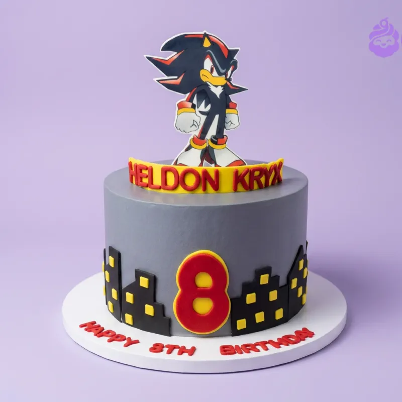 Shadow Hedgehog Sonic Cake Design