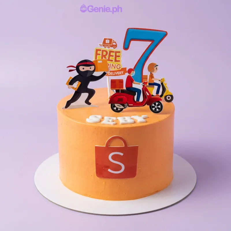 Shopee Delivery Ninja Cake Design