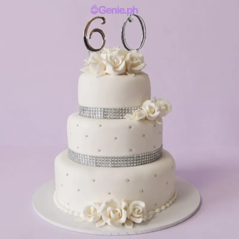 Silver Anniversary Cake