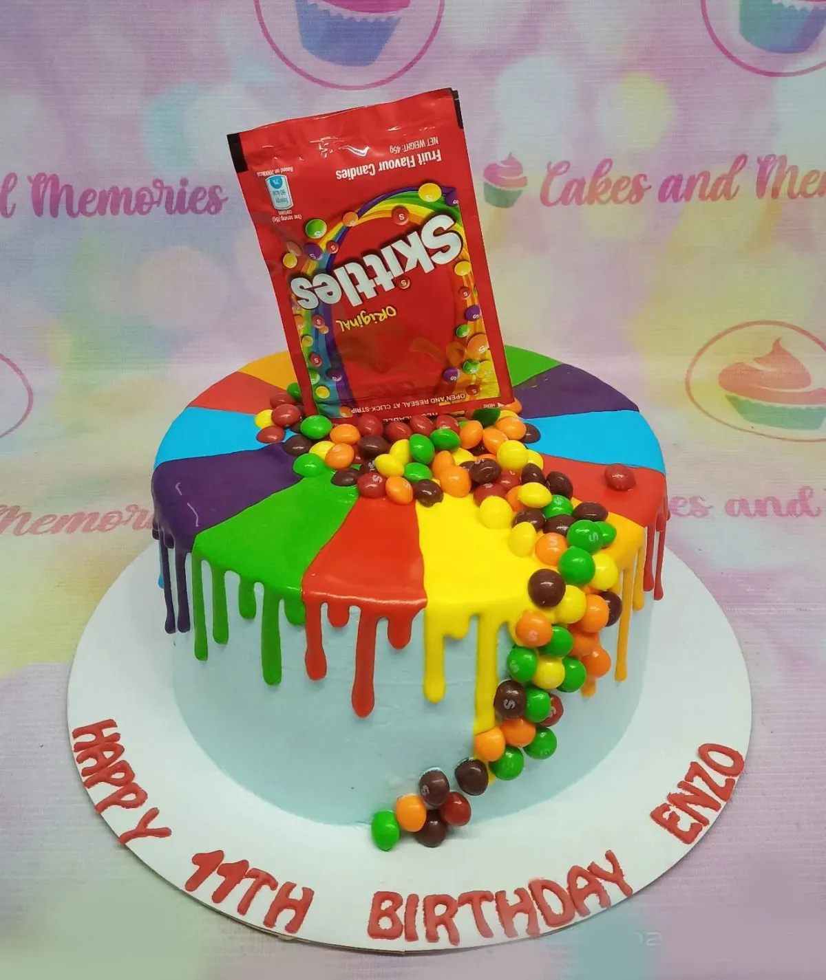 Skittles Candyland Cake Design