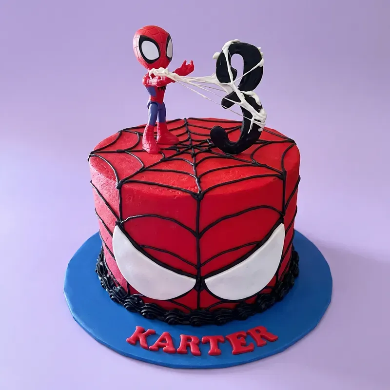 Spiderman 3rd Birthday Cake