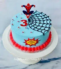 Spiderman 3rd Birthday Cake