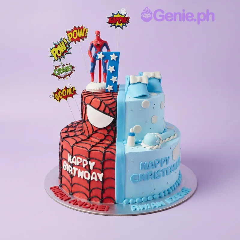 Spiderman Baby Split Cake