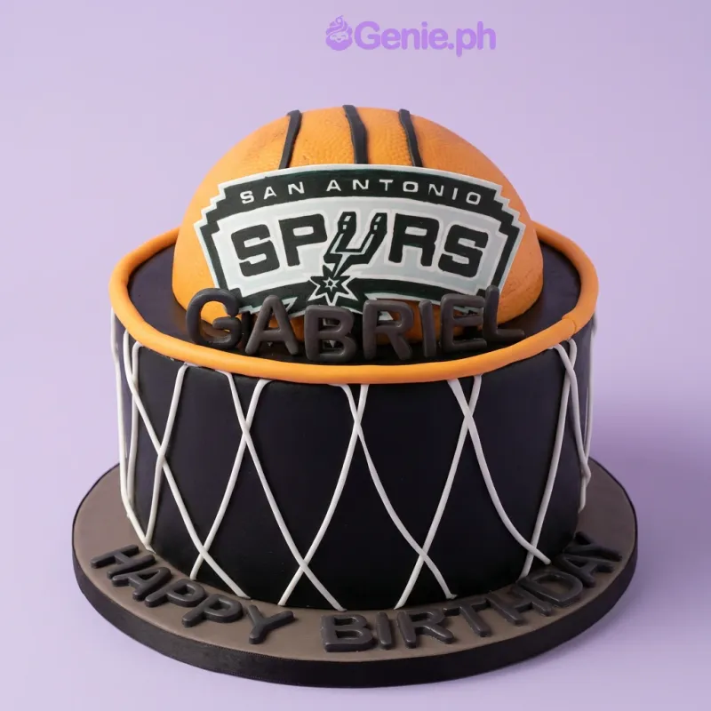 Spurs Basketball Cake