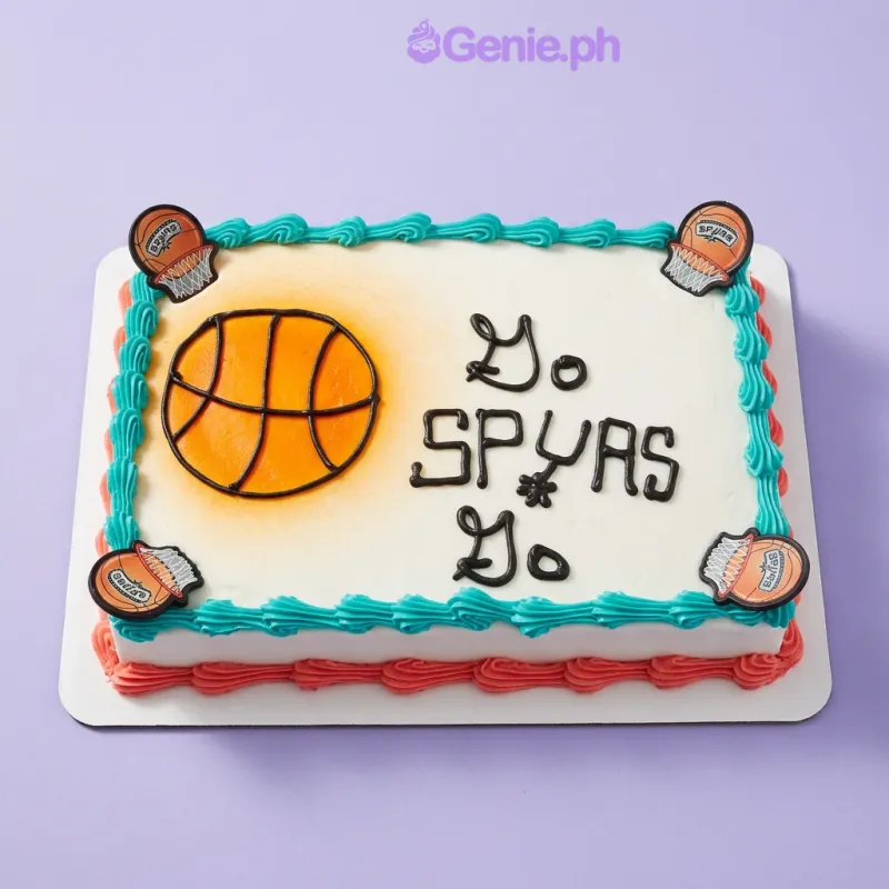 Spurs Basketball Cake