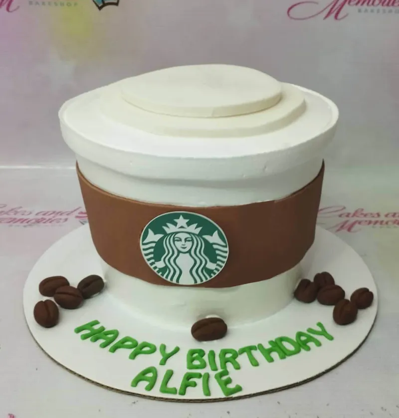 Starbucks Coffee Cake Design