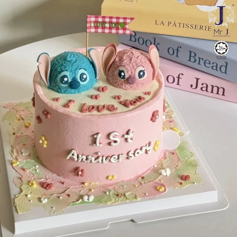 Stitch Anniversary Cake