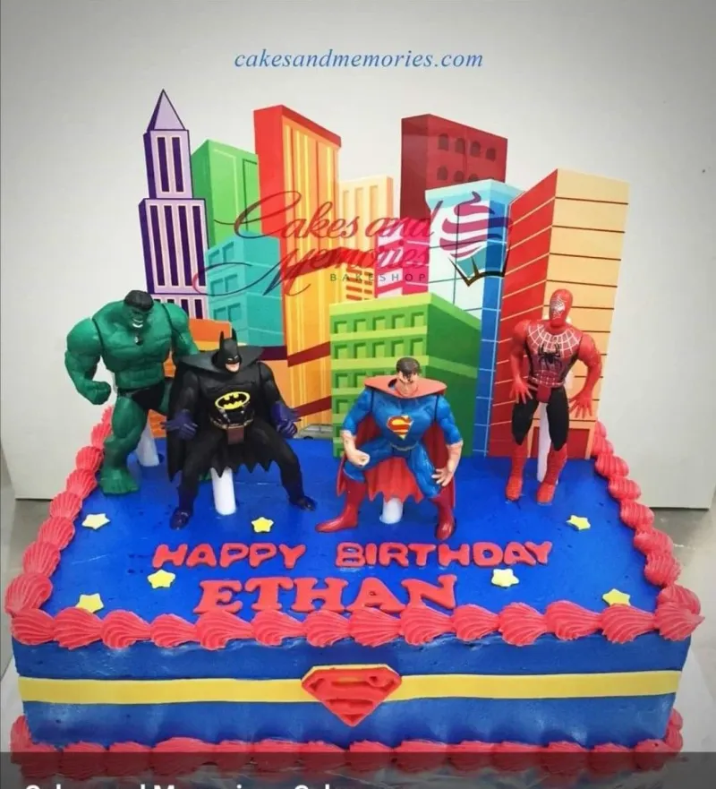 Superhero Hulk Cake Design