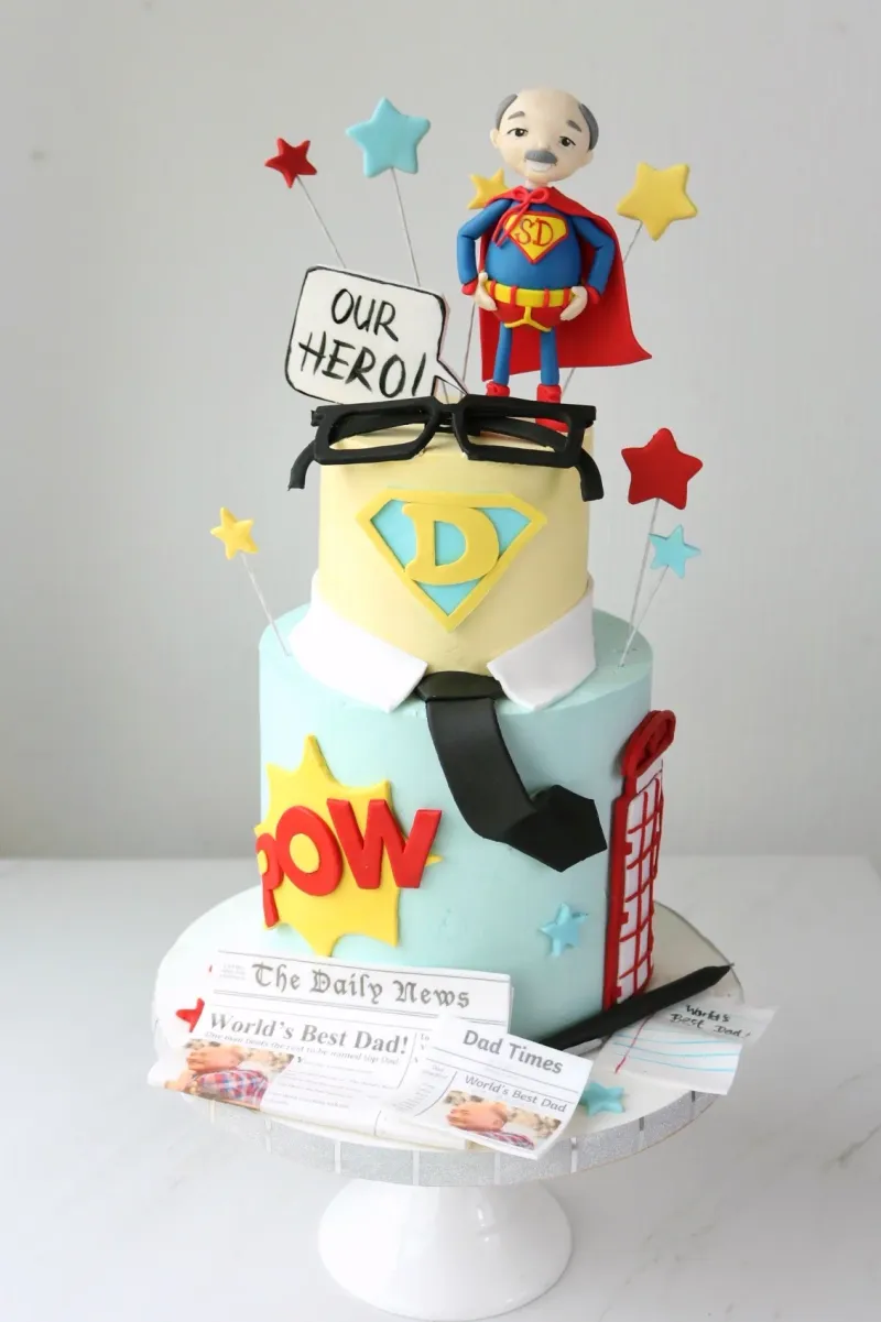 Superhero Dad Father's Day Cakes Cake Design