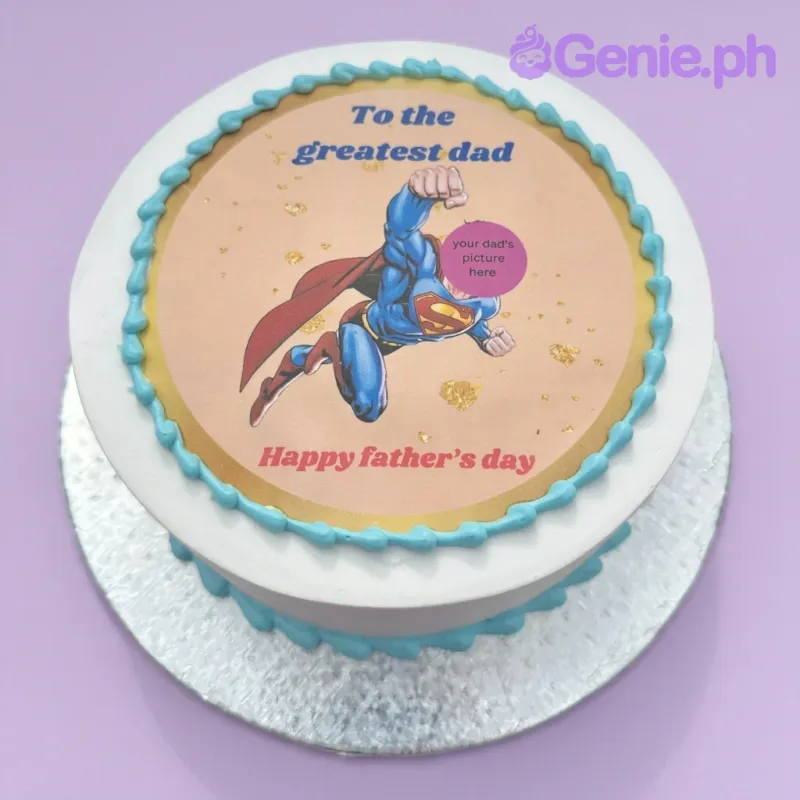 Superman Father's Day Cake