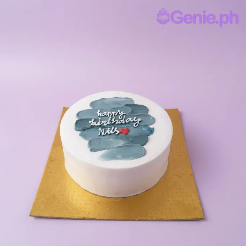 Teal Minimalist Cake
