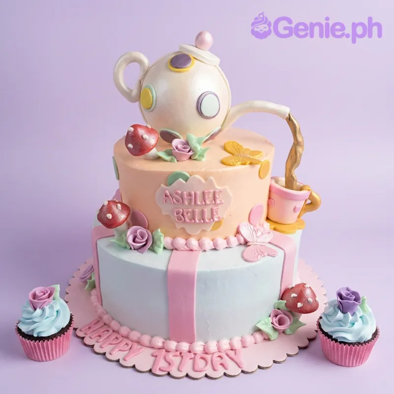 Teapot Alice Cake Design