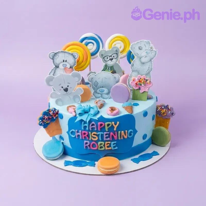 Teddy Bear Christening Bears Cake Design