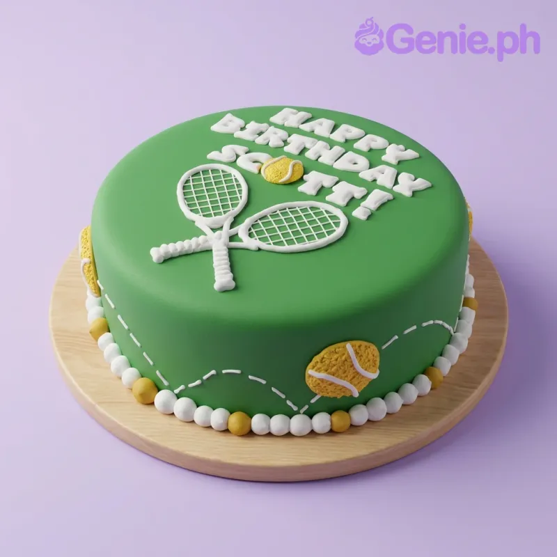 Tennis Birthday Sports Cake Design