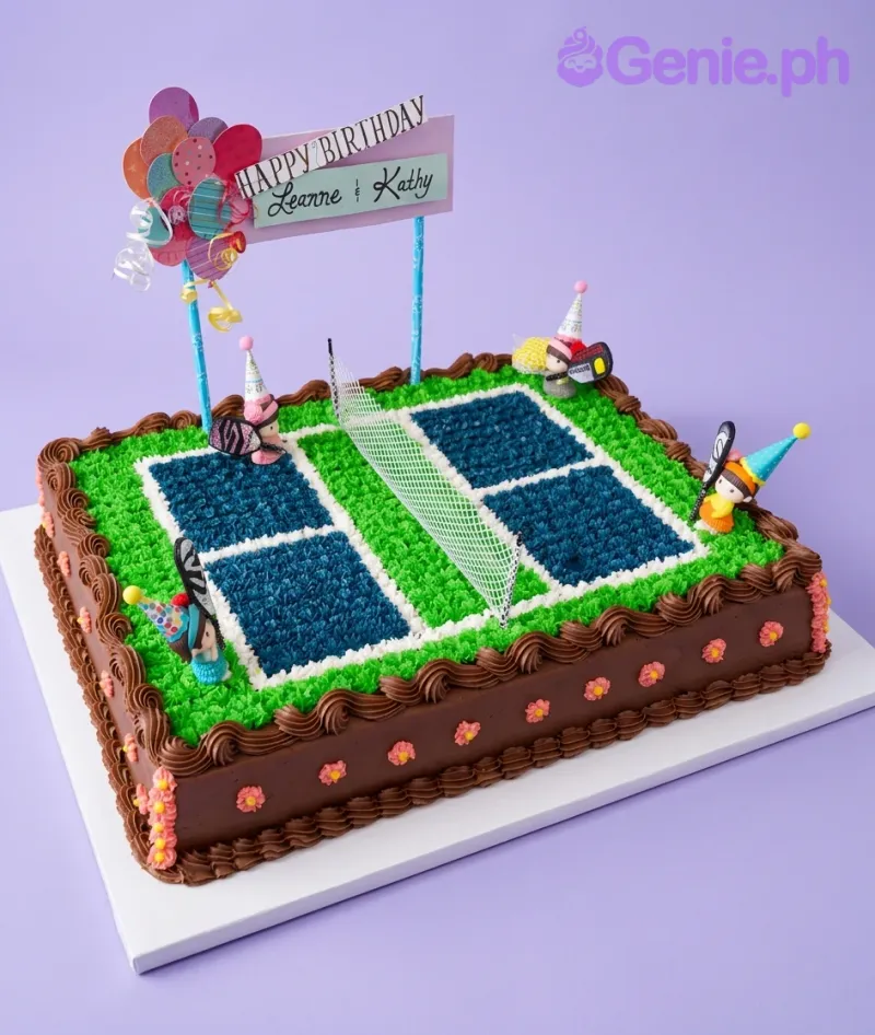Tennis Court Sports Cake Design