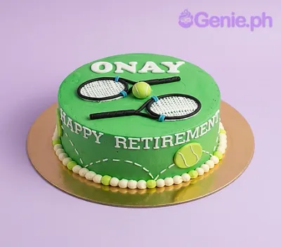 Tennis Retirement Cake