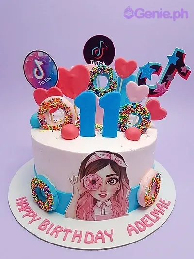 Tiktok 11th Birthday Cake