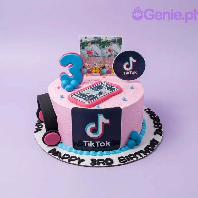Tiktok Birthday Cake