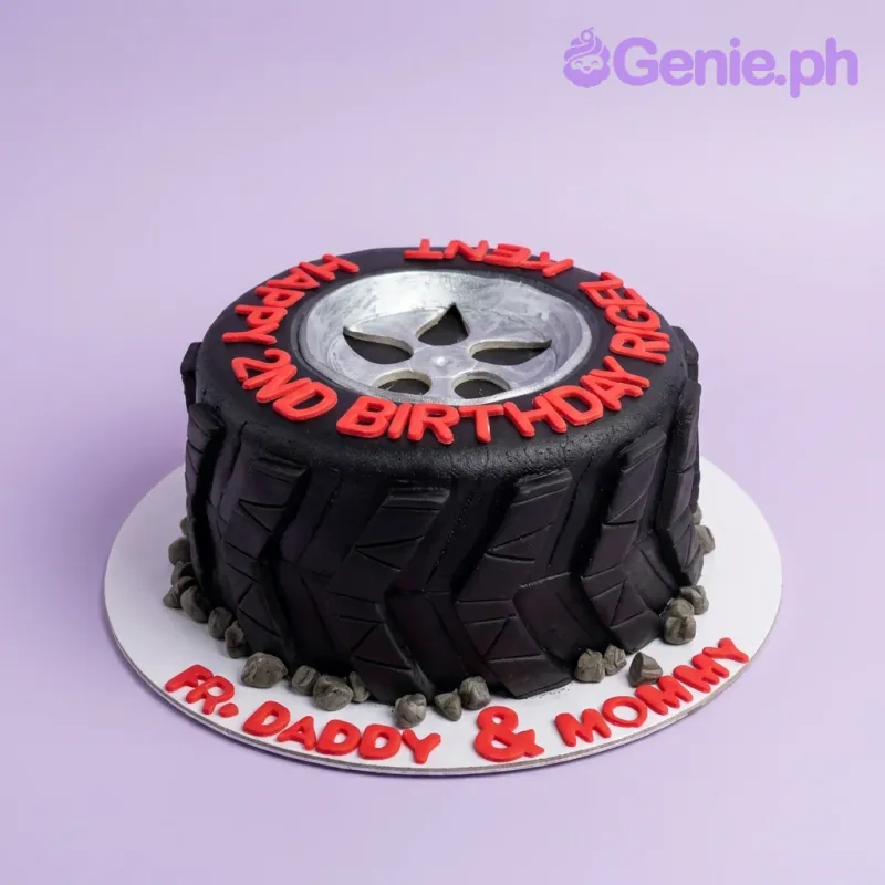 Tire Wheels Cake Design