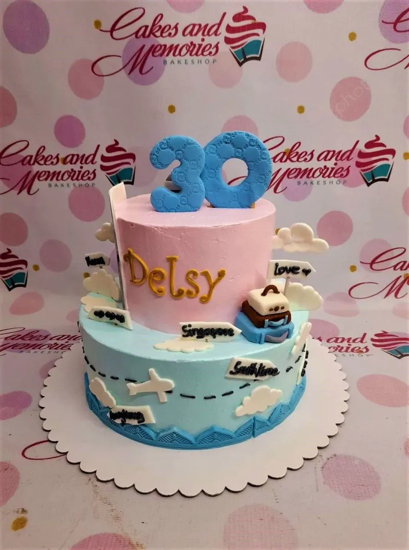 Travel Airplanes Cake Design