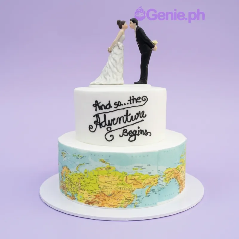Travel Wedding Cake