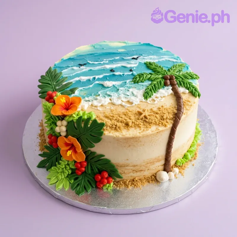 Tropical Beach Cake