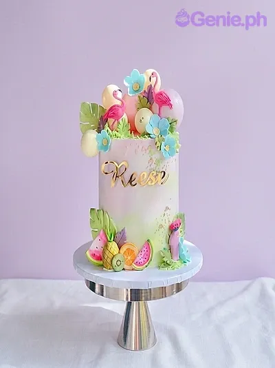 Tropical Flamingo Cake