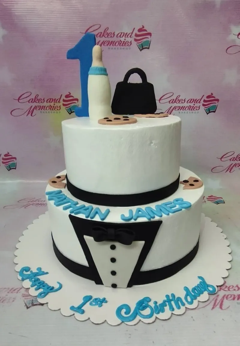 Tuxedo Baby Boss Cake Design