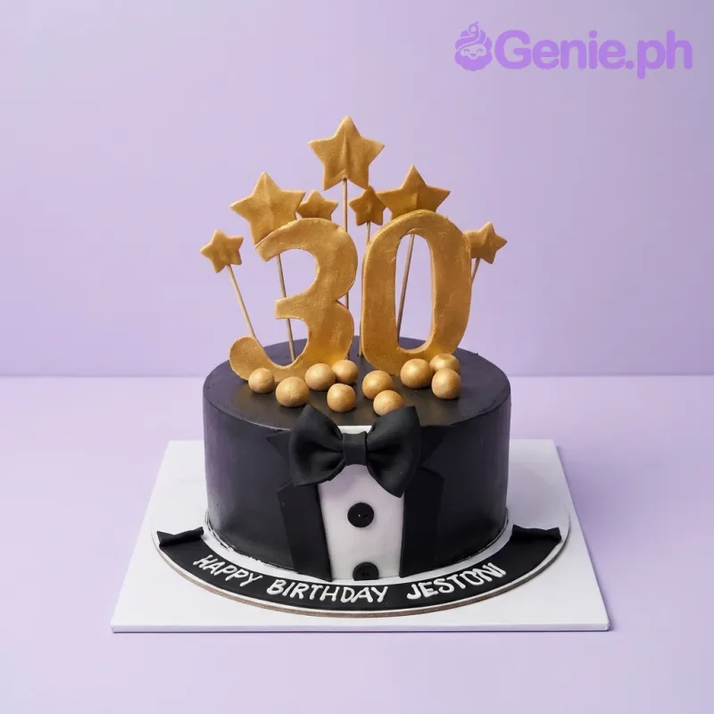 Tuxedo Birthday Suit Cake Design