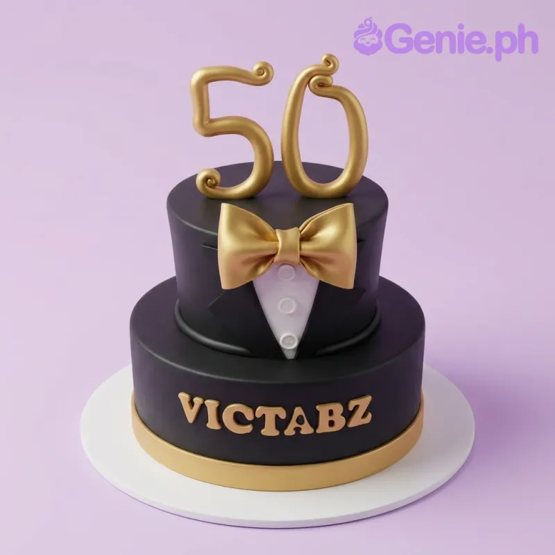 Tuxedo Birthday Suit Cake Design
