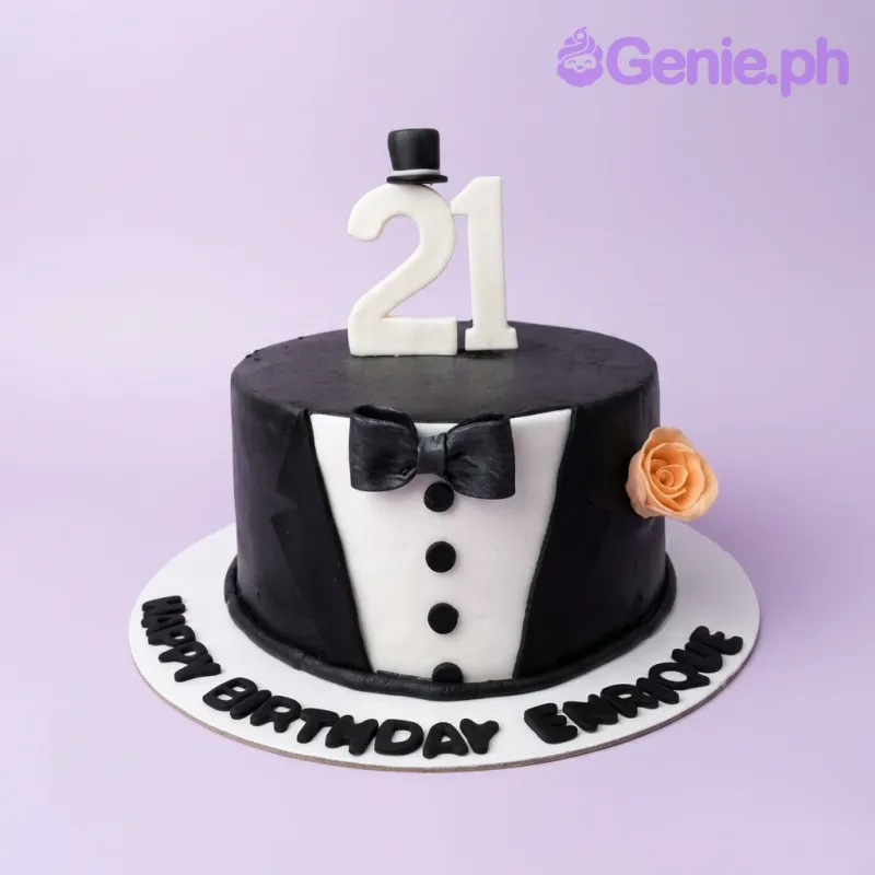 Tuxedo Suit Cake Design