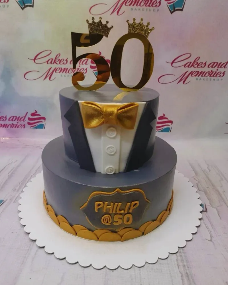 Tuxedo Suit Cake Design