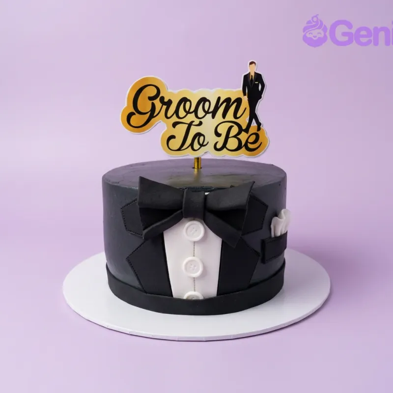 Tuxedo Groom Shirt Cake Design