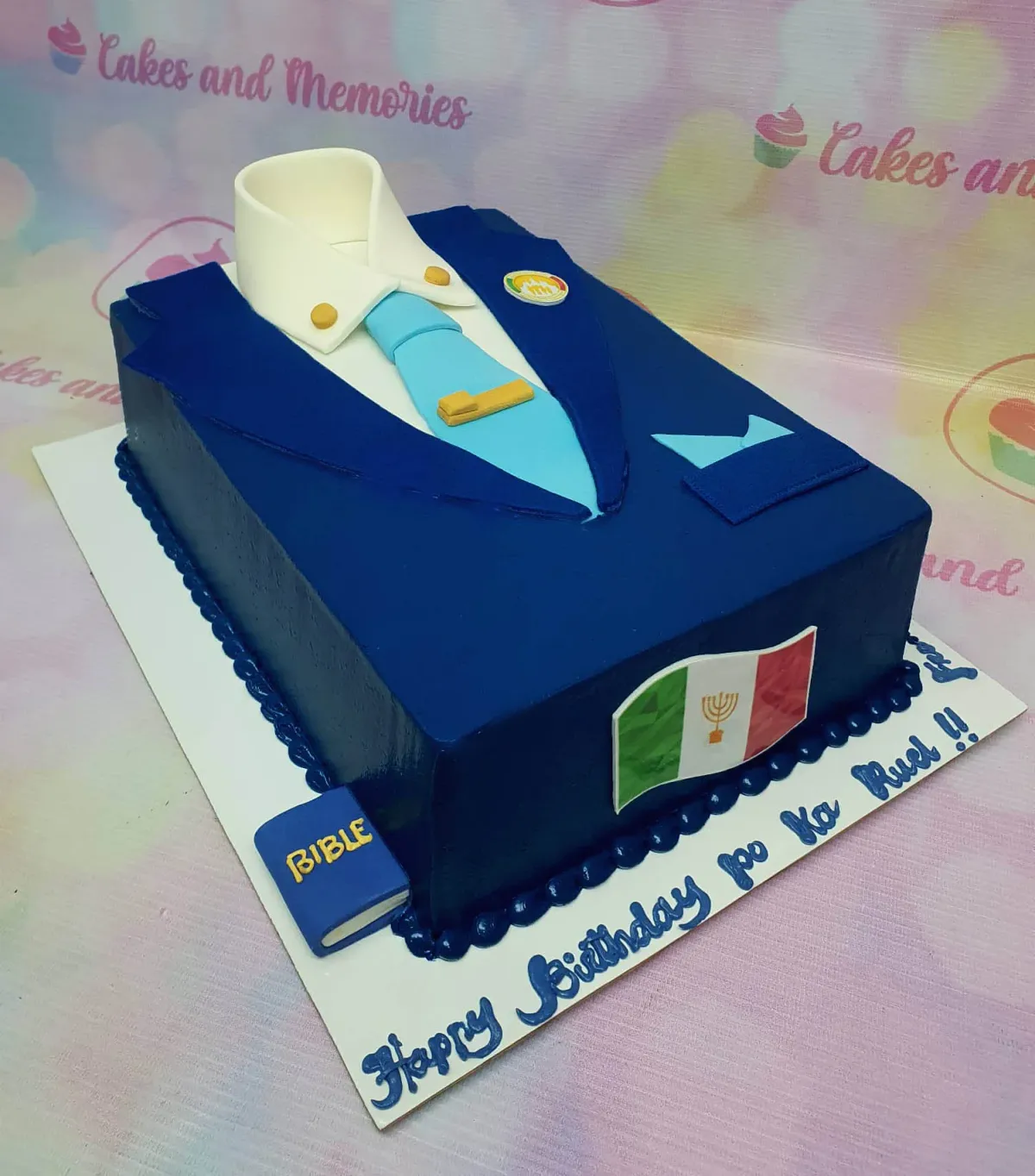 Tuxedo Shirt Cake Design