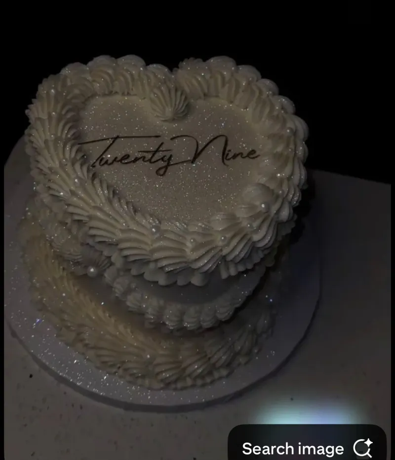 Twenty Nine Heart Cake